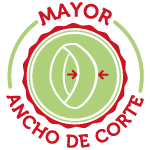 Mayor ancho de corte