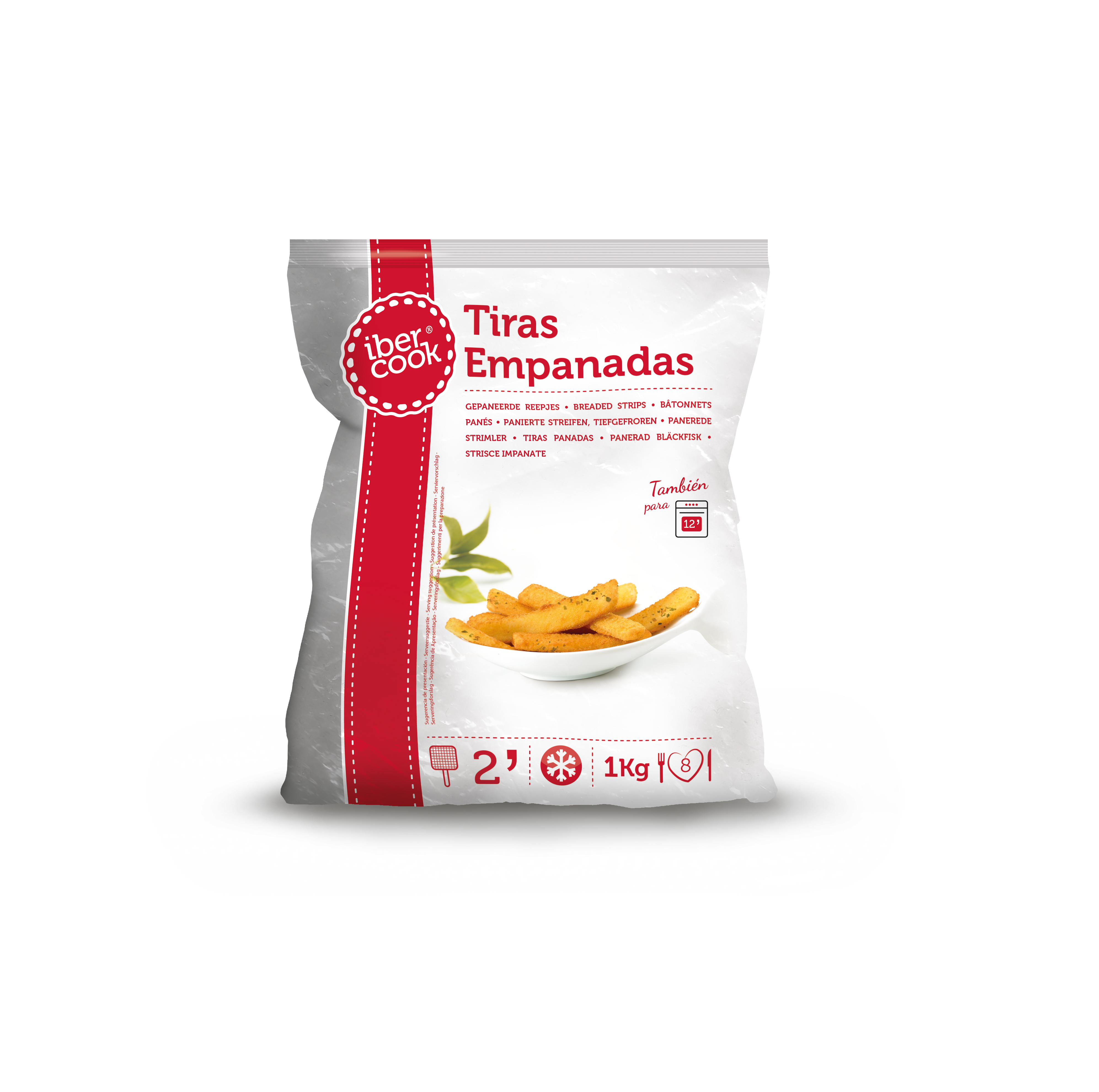 tiras empanadas 1kg ibercook